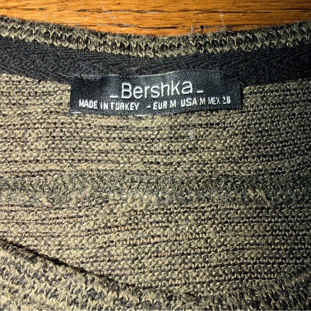 Bershka Olive Knit Top - Picture 2 of 6